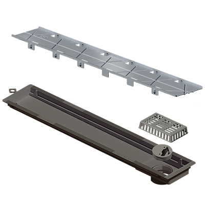 Elleve - Ralo Linear Versatile Tampa Oculta 50Cm - 4251 - Ralo Linear