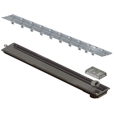 Elleve - Ralo Linear Versatile Tampa Oculta 75Cm - 4257 - Ralo Linear