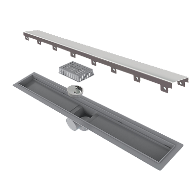 Elleve - Ralo Linear Smart Tampa Inox 70Cm - 261 - Ralo Linear
