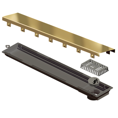Elleve - Ralo Linear Versatile Tampa Gold 50Cm - 4253 - Ralo Linear