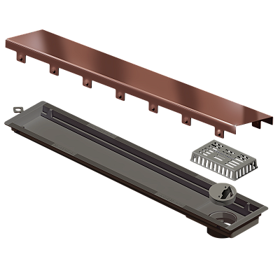 Elleve - Ralo Linear Versatile Tampa Red Gold 50Cm - 4255 - Ralo Linear