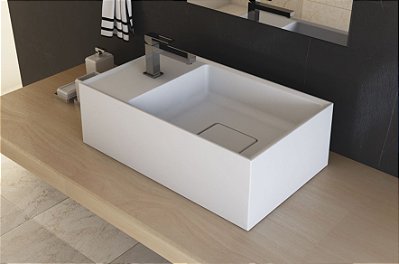 Cuba Esquadro 25 - Duramatt Fosco Acetinad Branco - Suspenso Lado D - Sc3F010010105 - Sabbia