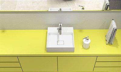 Cuba Esquadro 40 - Duramatt Fosco Acetinad Branco - Apoio - Sc1F011010101 - Sabbia