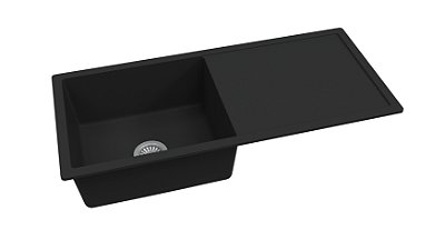 Cuba Cozinha Acafrao 100 - Duraquartz Preto Estelar - Sccd0050409 - Sabbia