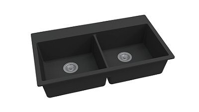 Cuba Cozinha Paprica 90 - Duraquartz Preto Granito - Sccd0030406 - Sabbia