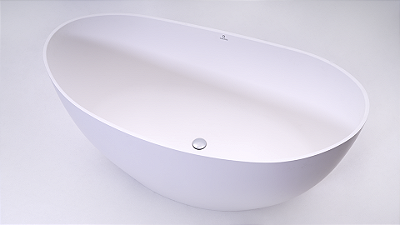 Banheira Sampa - Duramatt Fosco Acetinado Branco - Valvula Click Preto Fosco - Sbbf00801010103 - Sabbia