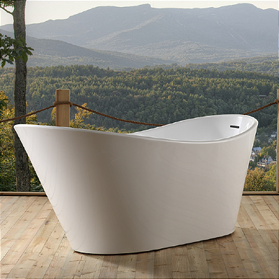 Banheira Atlântida Glossy White - Im1012Gw - Immersi