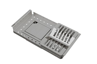 Banheira Angra - Duraquartz Cinza Urbano - Valvula Click Cromado - Sbcd00104040101 - Sabbia