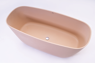 Banheira Bahia - Duramatt Rustico Nude - Sifao Externo Preto Fosco - Sbcr00203030203 - Sabbia