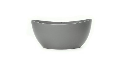 Banheira Sampa - Duraquartz Cinza Lunar - Sifao Externo Dourado - Sbcd00804070202 - Sabbia