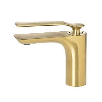 Monocomando Para Lavatório 98Mm Rainbow Brushed Gold - Dk5015Bg - Doka