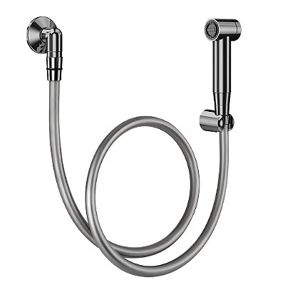 Ducha Higiênica Luxo C/ Gatilho Grafite Polido - 00057948 - Docol
