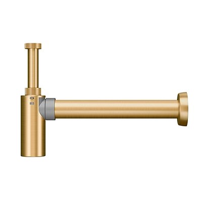 Sifão Para Banheiro Top Ouro Escovado - 00322672 - Docol