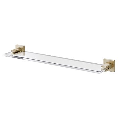 Prateleira Acrílica Square Níquel Escovado - 00388244 - Docol