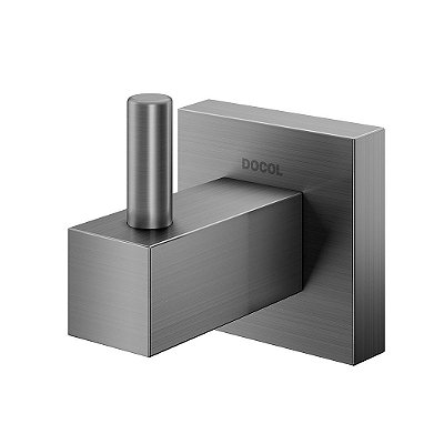 Cabide Square Grafite Escovado - 00388370 - Docol