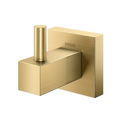 Cabide Square Ouro Escovado - 00388372 - Docol