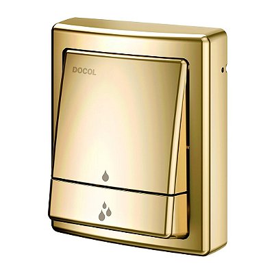 Acabamento Para Válvula De Descarga Square Salvagua Ouro Polido - 00449543 - Docol