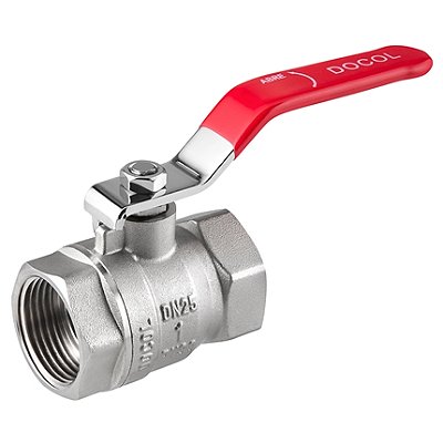 Válvula De Esfera Com Alavanca 1" Vermelha - 00474706 - Docol
