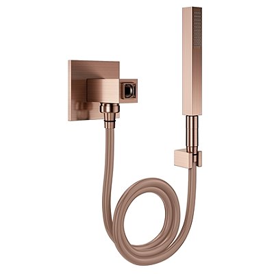 Desviador Chuveiro Square 1/2" Cobre Escovado - 00604269 - Docol