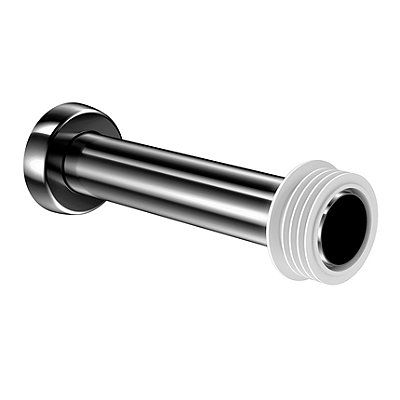 Tubo De Ligação Bacia 25 Cm Grafite Polido - 00626348 - Docol