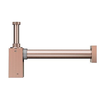 Sifão Para Banheiro Square Cobre Escovado - 00636069 - Docol