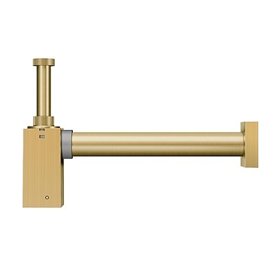 Sifão Para Banheiro Square Ouro Escovado - 00636072 - Docol