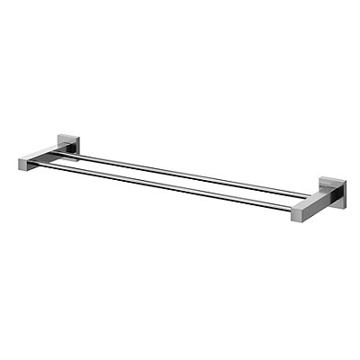 Porta-Toalhas Bastão Duplo Square Grafite Polido - 00641848 - Docol