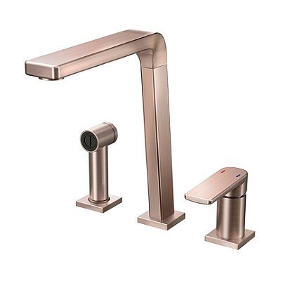 Monocomando Para Cozinha Com Ducha Bistrô Cobre Escovado - 00647369 - Docol