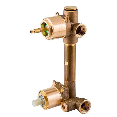 Base Monocomando Chuveiro Resort C/ Seletorneira 3/4" - 690306 - DOCOL