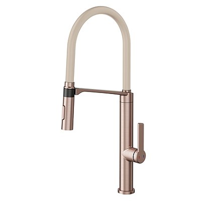 Monocomando Doc Cobre Escovado Com Mangueira Na Cor Areia - 006957Bq - Docol