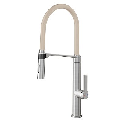 Monocomando Doc Inox Escovado Com Mangueira Na Cor Areia - 006957Bs - Docol