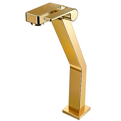 Torneira Para Banheiro Bica Alta Docol Stillo Ouro Polido - 00820343 - Docol