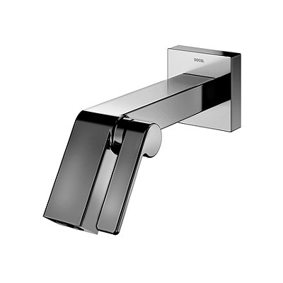 Torneira Para Banheiro De Parede Docol Stillo Grafite Polido - 00823448 - Docol