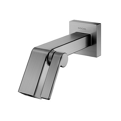 Torneira Para Banheiro De Parede Docol Stillo Grafite Escovado - 00823470 - Docol