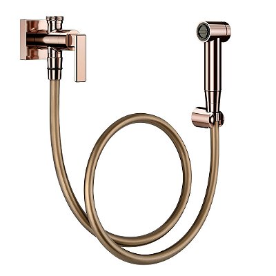 Ducha Higiênica Com Registro E Derivação Docol Stillo Cobre Polido - 00823730 - Docol