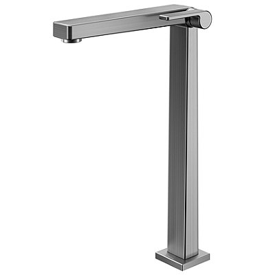 Torneira Para Banheiro Bica Alta 90° Docol Stillo Grafite Escovado - 00824870 - Docol