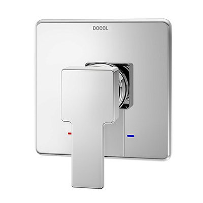 Acabamento Monocomando Para Chuveiro E Ducha Higiênica Alta Pressão 1/2"" Edge - 00849906 - Docol