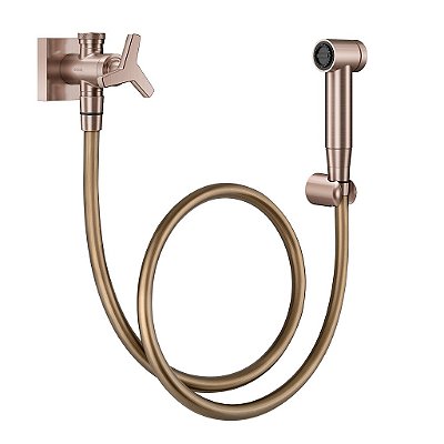 Ducha Higiênica Com Registro E Derivação C/ Gatilho Docol City Cobre Escovado - 00876969 - Docol