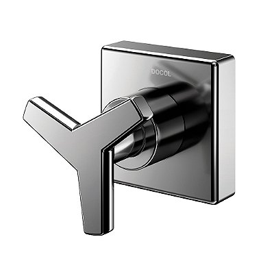 Acabamento Para Registro Docolbase 1/2", 3/4" E 1" Docol City Grafite Polido - 00877148 - Docol