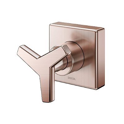 Acabamento Para Registro Docolbase 1/2", 3/4" E 1" Docol City Cobre Escovado - 00877169 - Docol