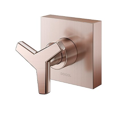 Acabamento Para Registro Docolbase 1.1/4" E 1.1/2" Docol City Cobre Escovado - 00877369 - Docol