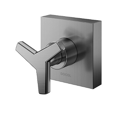 Acabamento Para Registro Docolbase 1.1/4" E 1.1/2" Docol City Grafite Escovado - 00877370 - Docol