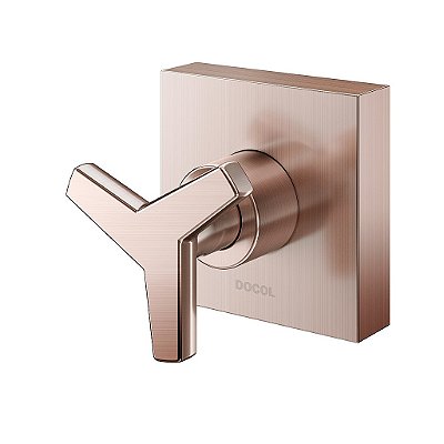 Acabamento Para Registro Base Deca 1.1/4" E 1.1/2" Docol City Cobre Escovado - 00877469 - Docol