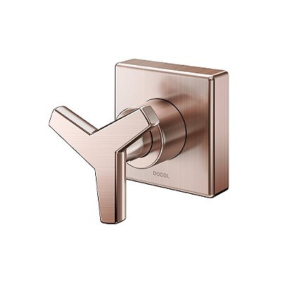Acabamento Para Registro Base Deca 1/2", 3/4" E 1" Docol City Cobre Escovado - 00877569 - Docol