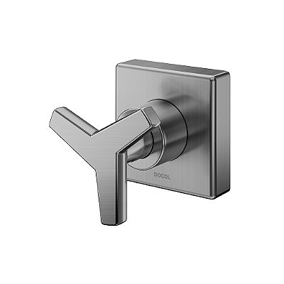 Acabamento Para Registro Base Deca 1/2", 3/4" E 1" Docol City Grafite Escovado - 00877570 - Docol