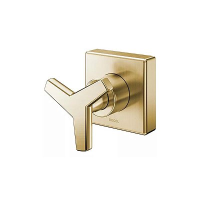 Acabamento Para Registro Base Deca 1/2", 3/4" E 1" Docol City Ouro Escovado - 00877572 - Docol