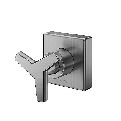 Acabamento Para Registro Base Fabrimar 1/2", 3/4" E 1" Docol City Grafite Escovado - 00877670 - Docol