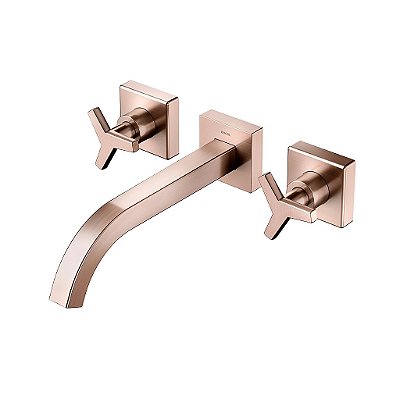 Misturador Para Banheiro De Parede Docol City Cobre Escovado - 00878069 - Docol