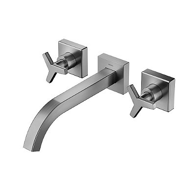 Misturador Para Banheiro De Parede Docol City Grafite Escovado - 00878070 - Docol