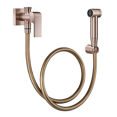 Ducha Higiênica Com Registro E Derivação C/ Gatilho Vougan Cobre Escovado - 00884969 - Docol